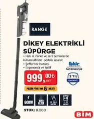 RANGE DİKEY ELEKTRİKLİ SÜPÜRGE RANGE DİKEY ELEKTRİKLİ SÜPÜRGE